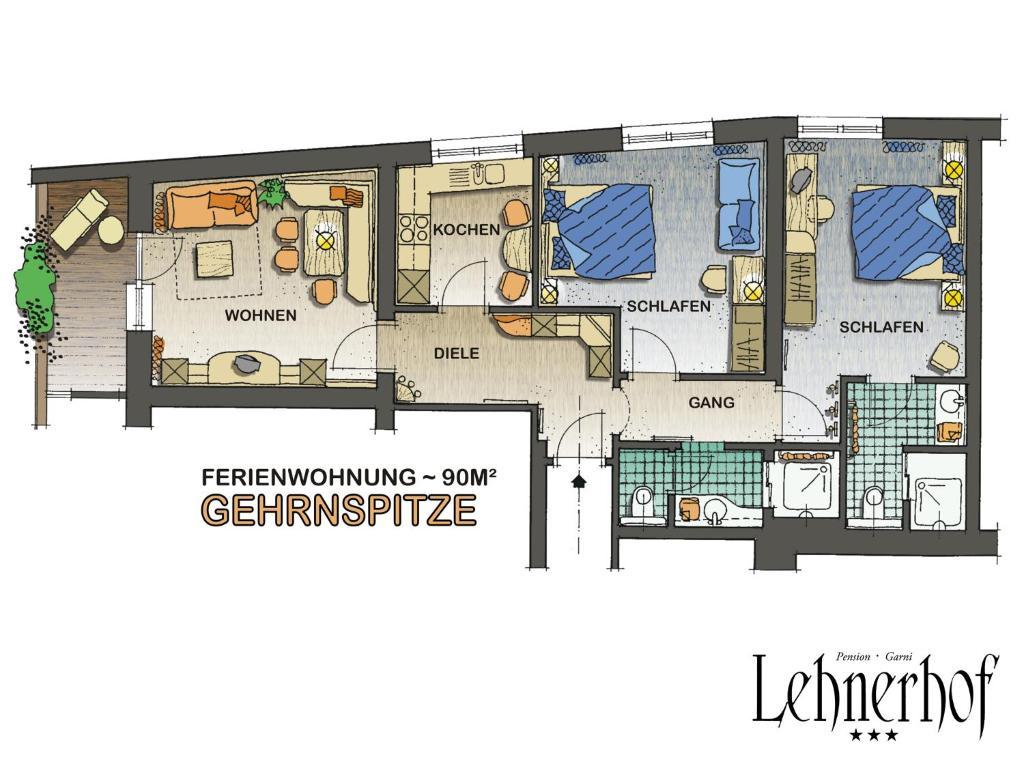Pension Lehnerhof Leutasch Chambre photo
