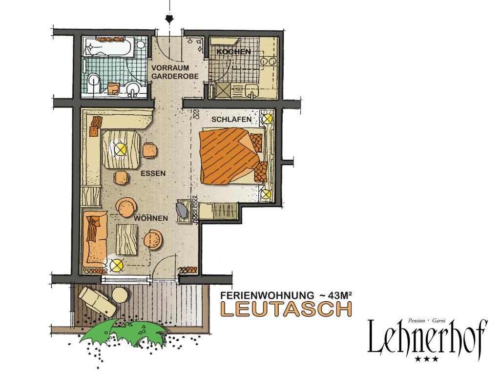 Pension Lehnerhof Leutasch Chambre photo