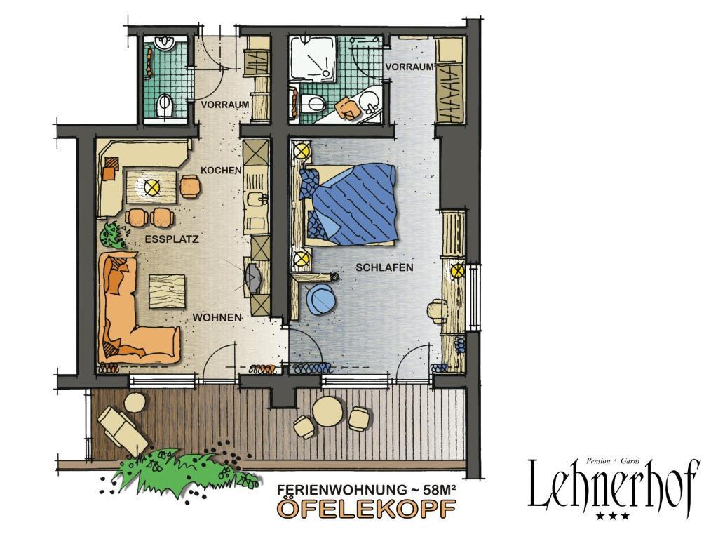 Pension Lehnerhof Leutasch Chambre photo